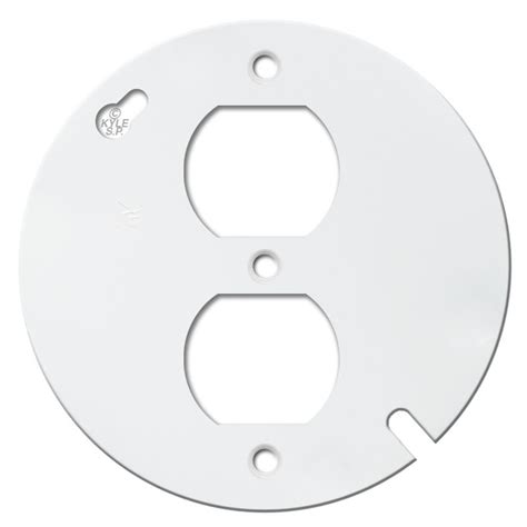 round receptacle outlet cover plates